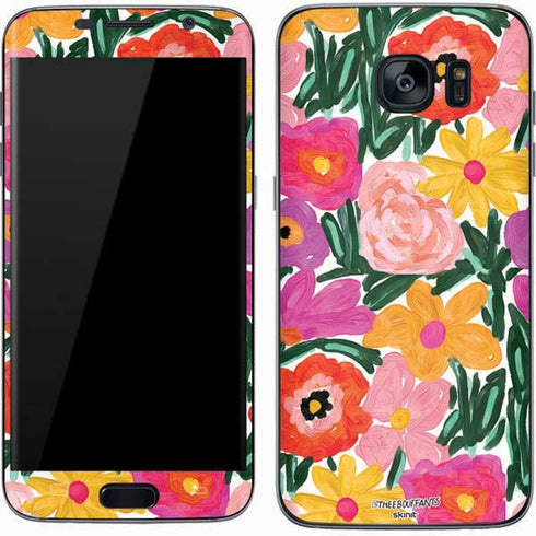 Bouffants and Broken Hearts Painterly Garden Galaxy S7 Skin