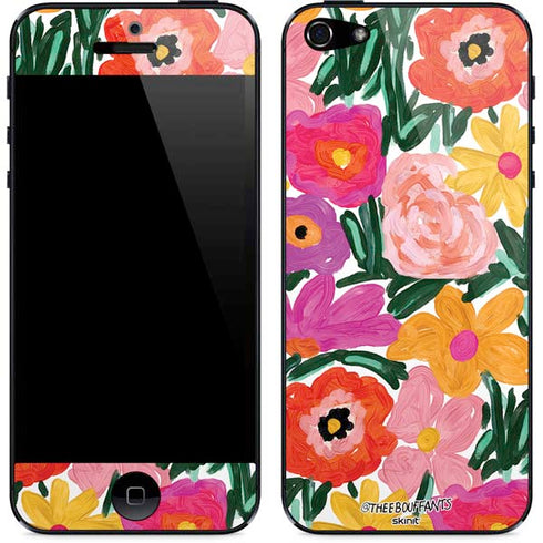 Bouffants and Broken Hearts Painterly Garden iPhone 5/5s/5SE Skin