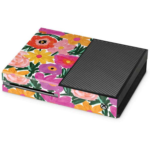 Bouffants and Broken Hearts Painterly Garden Xbox One Console Skin