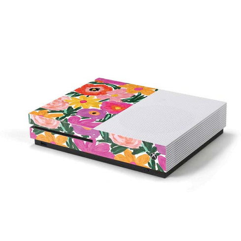 Bouffants and Broken Hearts Painterly Garden Xbox One S Console Skin