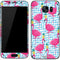 Bouffants and Broken Hearts Party Flamingos Galaxy S7 Skin