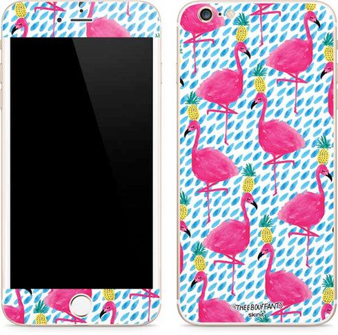 Bouffants and Broken Hearts Party Flamingos iPhone 6/6s Plus Skin