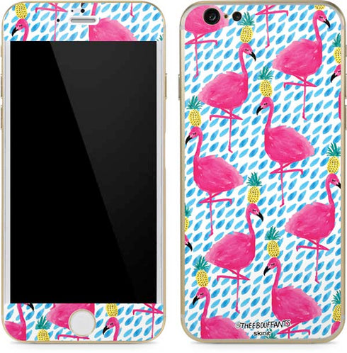 Bouffants and Broken Hearts Party Flamingos iPhone 6/6s Skin