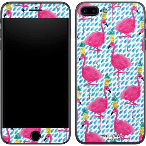 Bouffants and Broken Hearts Party Flamingos iPhone 7 Plus Skin
