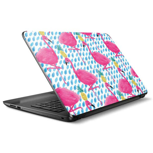 Bouffants and Broken Hearts Party Flamingos HP Notebook Skin
