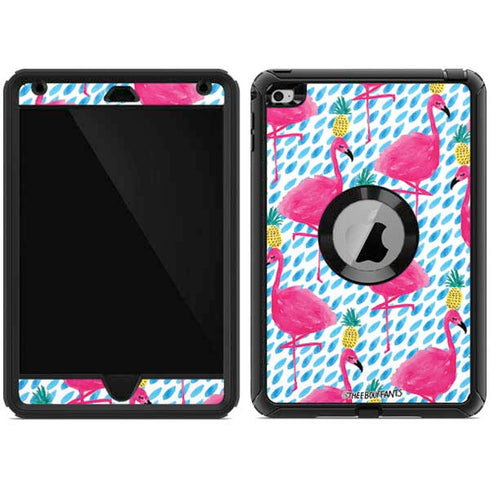 Bouffants and Broken Hearts Party Flamingos Otterbox Defender iPad Skin