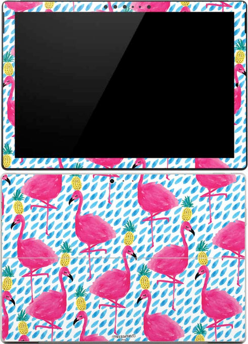Bouffants and Broken Hearts Party Flamingos Surface Pro (2017) Skin