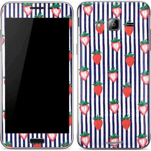 Bouffants and Broken Hearts Strawberries and Stripes Galaxy J3 Skin