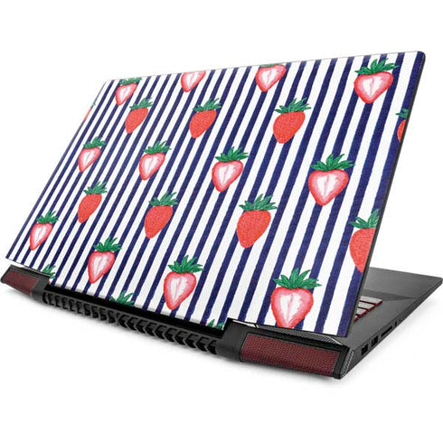 Bouffants and Broken Hearts Strawberries and Stripes Lenovo IdeaPad Skin