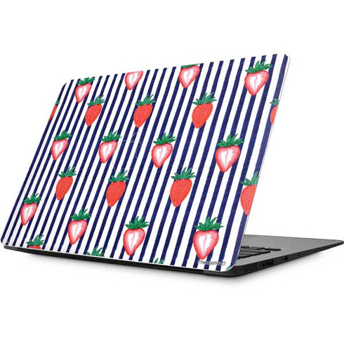 Bouffants and Broken Hearts Strawberries and Stripes Apple MacBook Skin
