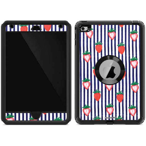 Bouffants and Broken Hearts Strawberries and Stripes Otterbox Defender iPad Skin
