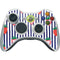 Bouffants and Broken Hearts Strawberries and Stripes Xbox 360 Wireless Controller Skin