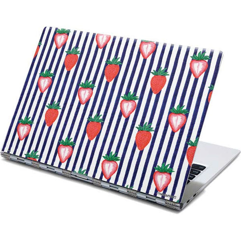 Bouffants and Broken Hearts Strawberries and Stripes Yoga 910 2-in-1 14in Touch-Screen Skin