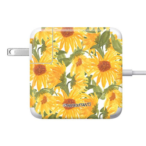 Bouffants and Broken Hearts Sunflowers 85W Power Adapter (15 and 17 inch MacBook Pro Charger) Skin