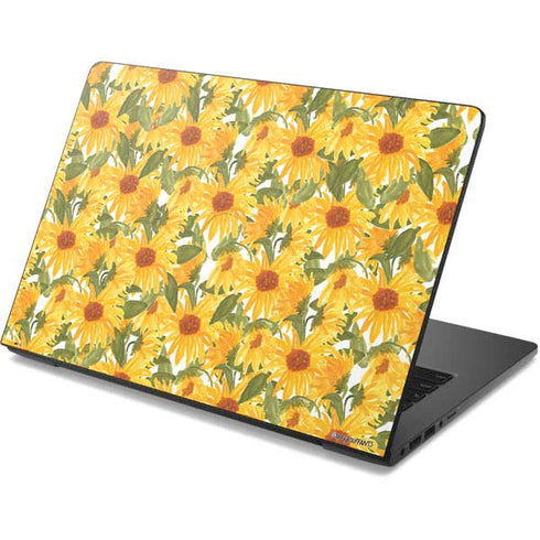Bouffants and Broken Hearts Sunflowers Dell Chromebook Skin