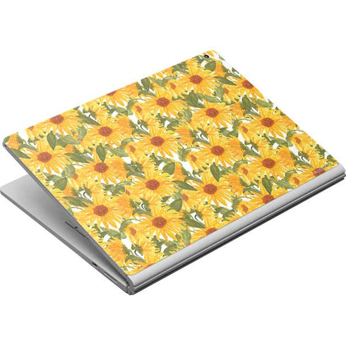 Bouffants and Broken Hearts Sunflowers Surface Book Skin