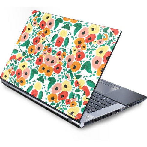 Bouffants and Broken Hearts Geometric Flowers Generic Laptop Skin