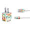 Bouffants and Broken Hearts Geometric Flowers iPhone Charger (5W USB) Skin