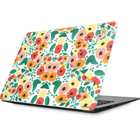Bouffants and Broken Hearts Geometric Flowers Apple MacBook Skin