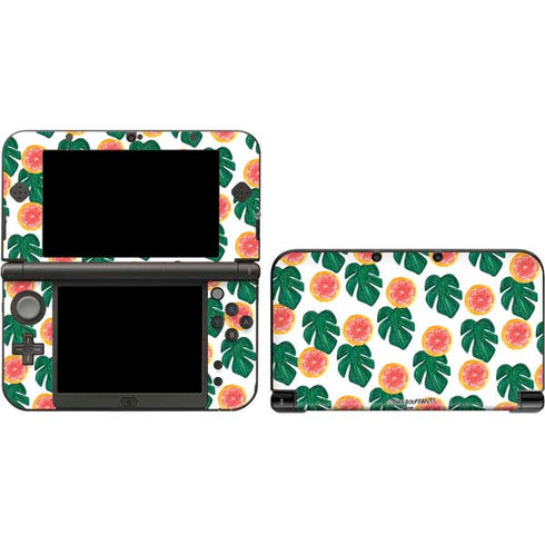 Bouffants and Broken Hearts Tropical Leaves and Citrus 3DS XL 2015 Skin