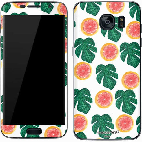 Bouffants and Broken Hearts Tropical Leaves and Citrus Galaxy S7 Skin