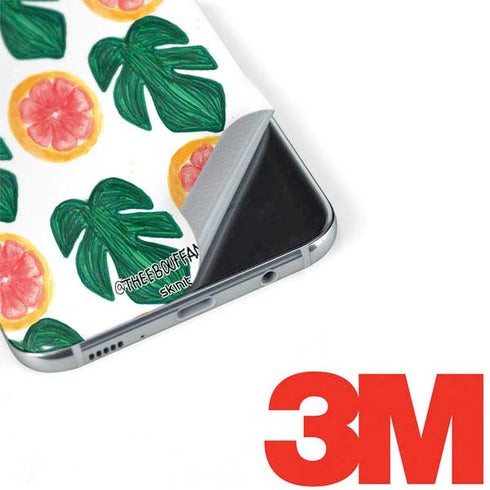 Bouffants and Broken Hearts Tropical Leaves and Citrus Galaxy S8 Skin