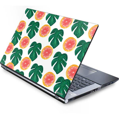 Bouffants and Broken Hearts Tropical Leaves and Citrus Generic Laptop Skin