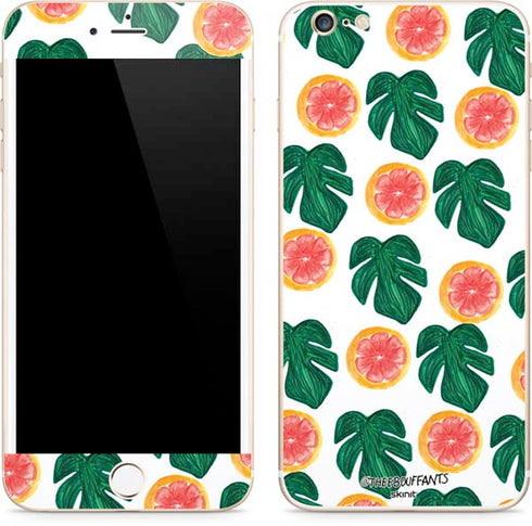 Bouffants and Broken Hearts Tropical Leaves and Citrus iPhone 6/6s Plus Skin