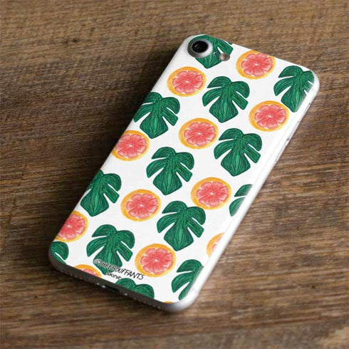 Bouffants and Broken Hearts Tropical Leaves and Citrus iPhone 7 Skin