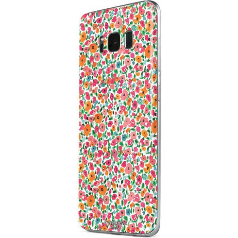 Bouffants and Broken Hearts Watercolor Floral Galaxy S8 Skin
