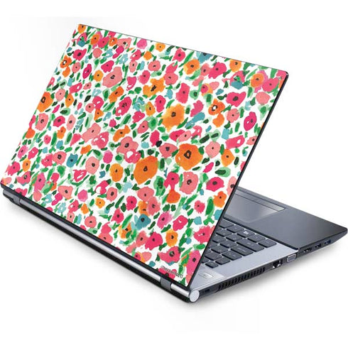 Bouffants and Broken Hearts Watercolor Floral Generic Laptop Skin