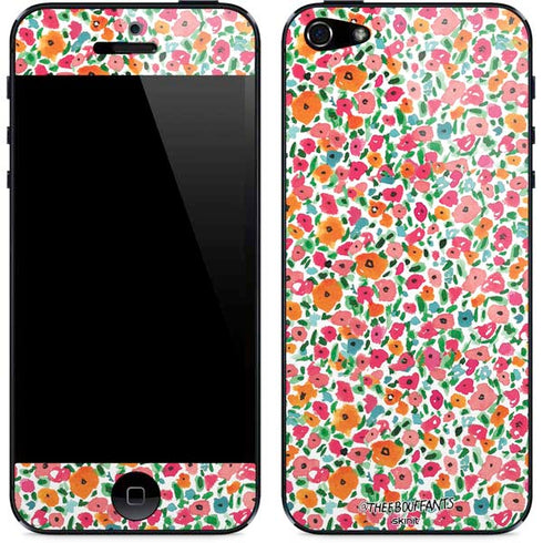Bouffants and Broken Hearts Watercolor Floral iPhone 5/5s/5SE Skin