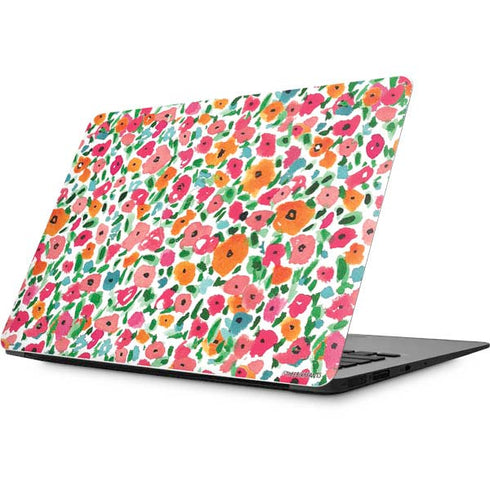 Bouffants and Broken Hearts Watercolor Floral Apple MacBook Skin