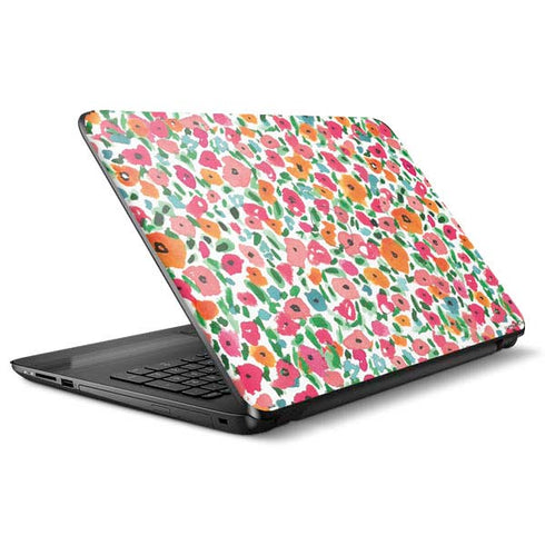 Bouffants and Broken Hearts Watercolor Floral HP Notebook Skin