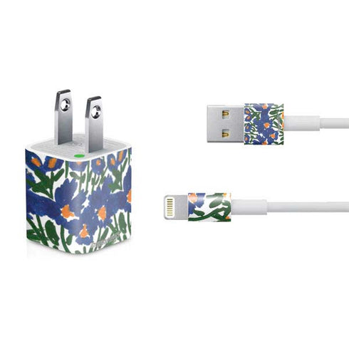 Bouffants and Broken Hearts Wild Garden 4 iPhone Charger (5W USB) Skin