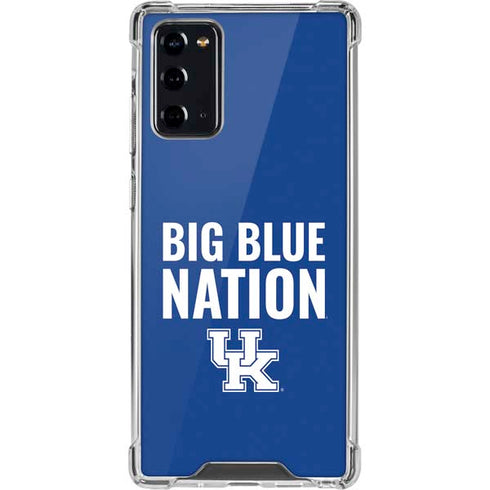 University of Kentucky Big Blue Nation Galaxy Note20 5G Clear Case