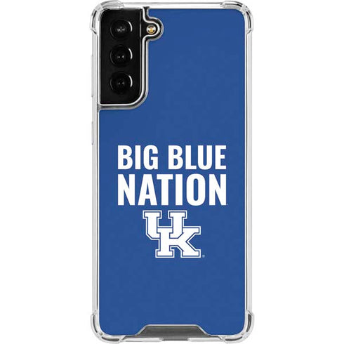 University of Kentucky Big Blue Nation Galaxy S21 FE Clear Case