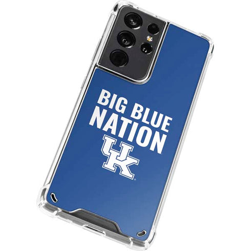 University of Kentucky Big Blue Nation Galaxy S21 Ultra 5G Clear Case