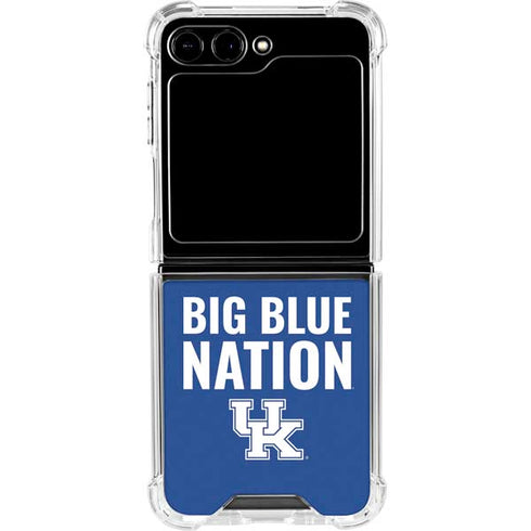 University of Kentucky Big Blue Nation Galaxy Z Flip5 5G Clear Case