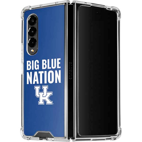University of Kentucky Big Blue Nation Galaxy Z Fold4 5G Clear Case