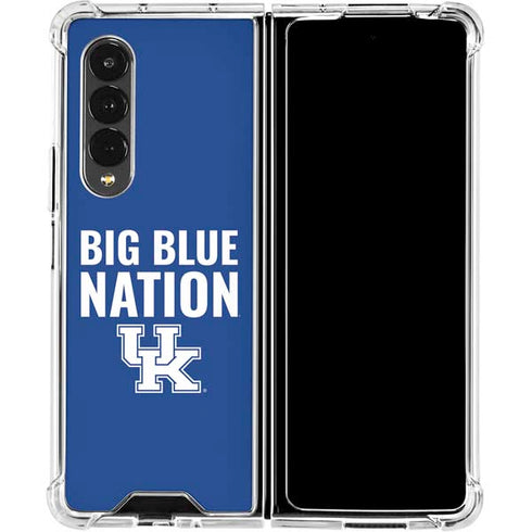 University of Kentucky Big Blue Nation Galaxy Z Fold4 5G Clear Case