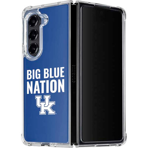 University of Kentucky Big Blue Nation Galaxy Z Fold5 5G Clear Case