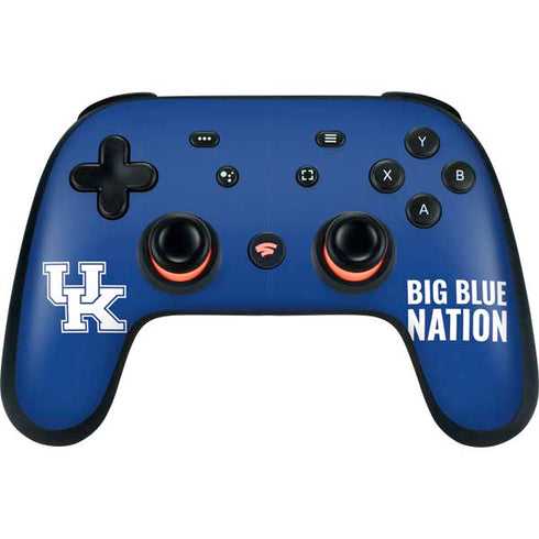 University of Kentucky Big Blue Nation Google Stadia Controller Skin