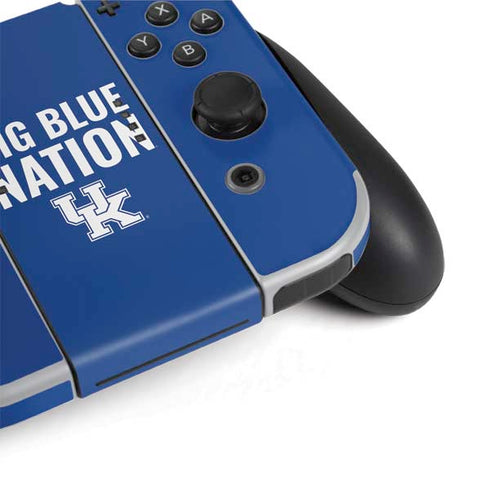 University of Kentucky Big Blue Nation Nintendo Switch OLED (2021) Skin