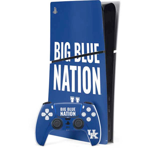 University of Kentucky Big Blue Nation PS5 Slim Digital Edition Console Skin