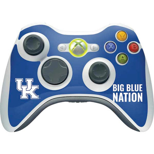 University of Kentucky Big Blue Nation Xbox 360 Wireless Controller Skin