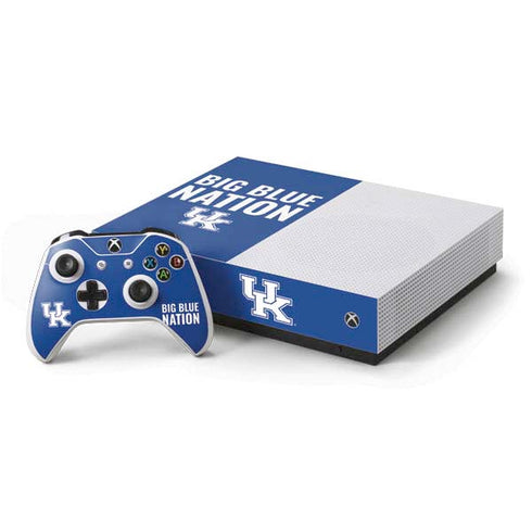 University of Kentucky Big Blue Nation Xbox One S All-Digital Edition Bundle Skin
