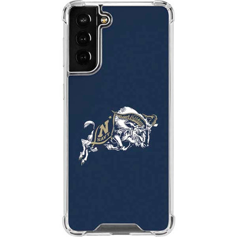 United States Naval Academy Bill The Goat Galaxy S21 FE Clear Case