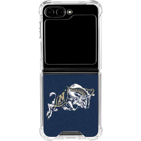 United States Naval Academy Bill The Goat Galaxy Z Flip5 5G Clear Case