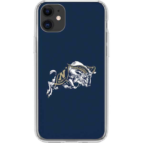 United States Naval Academy Bill The Goat iPhone 11 Clear Case
